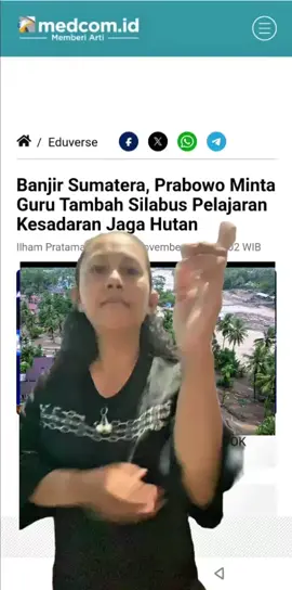 Saya sependapat bahwa pendidikan merupakan kunci penting dalam membangun kesadaran agar manusia mampu bertindak lebih bijak. Namun, dalam menyikapi gagasan mengenai silabus baru ini, terdapat beberapa hal yang perlu menjadi perhatian bersama. Pertama, kurikulum mengenai lingkungan sebenarnya telah berjalan dan pada banyak kasus menunjukkan keberhasilan dalam pelaksanaannya. Kedua, apabila silabus baru tetap ingin dikembangkan, kami sebagai pelaksana tentu siap mendukung dan melaksanakan kebijakan tersebut. Namun muncul sebuah pertanyaan penting: Apakah kehadiran silabus dan model pendidikan baru ini benar-benar mampu menyadarkan para aktor utama yang justru menjadi penyumbang terbesar dalam deforestasi dan pemberian konsesi lahan? #Fypdonggg  #GuruIPA