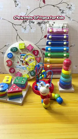 Christmas Gift Idea for Kids 🎁 6in1 Wooden Educational Toy Set #giftideaforkids #christmasgiftideas #toyforkids 