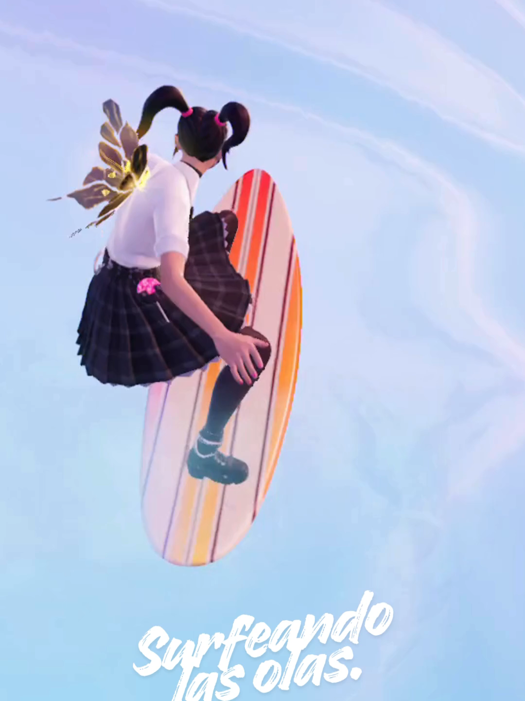 Fortnite Surfeando las olas.