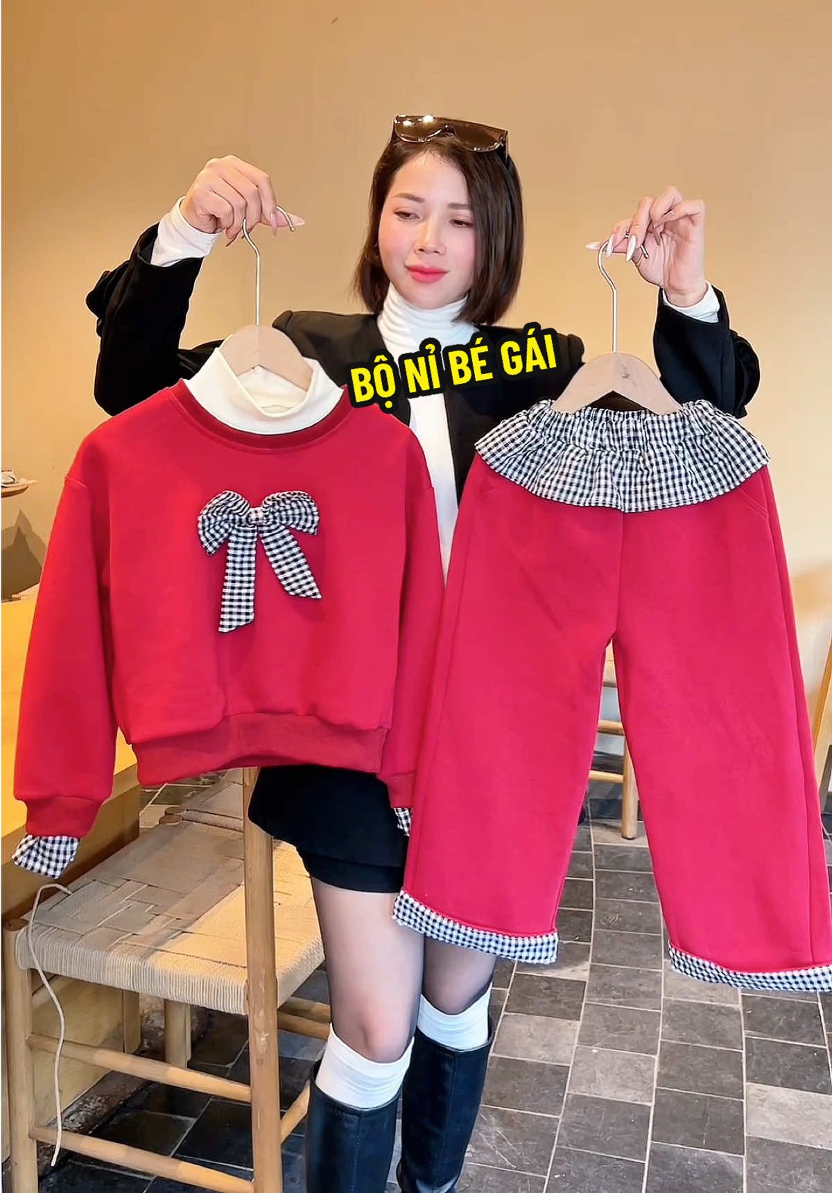 Bộ nỉ thu đông ấm cho bé #cohuereview #setbobegai #bonibegai #bothudongchobe 