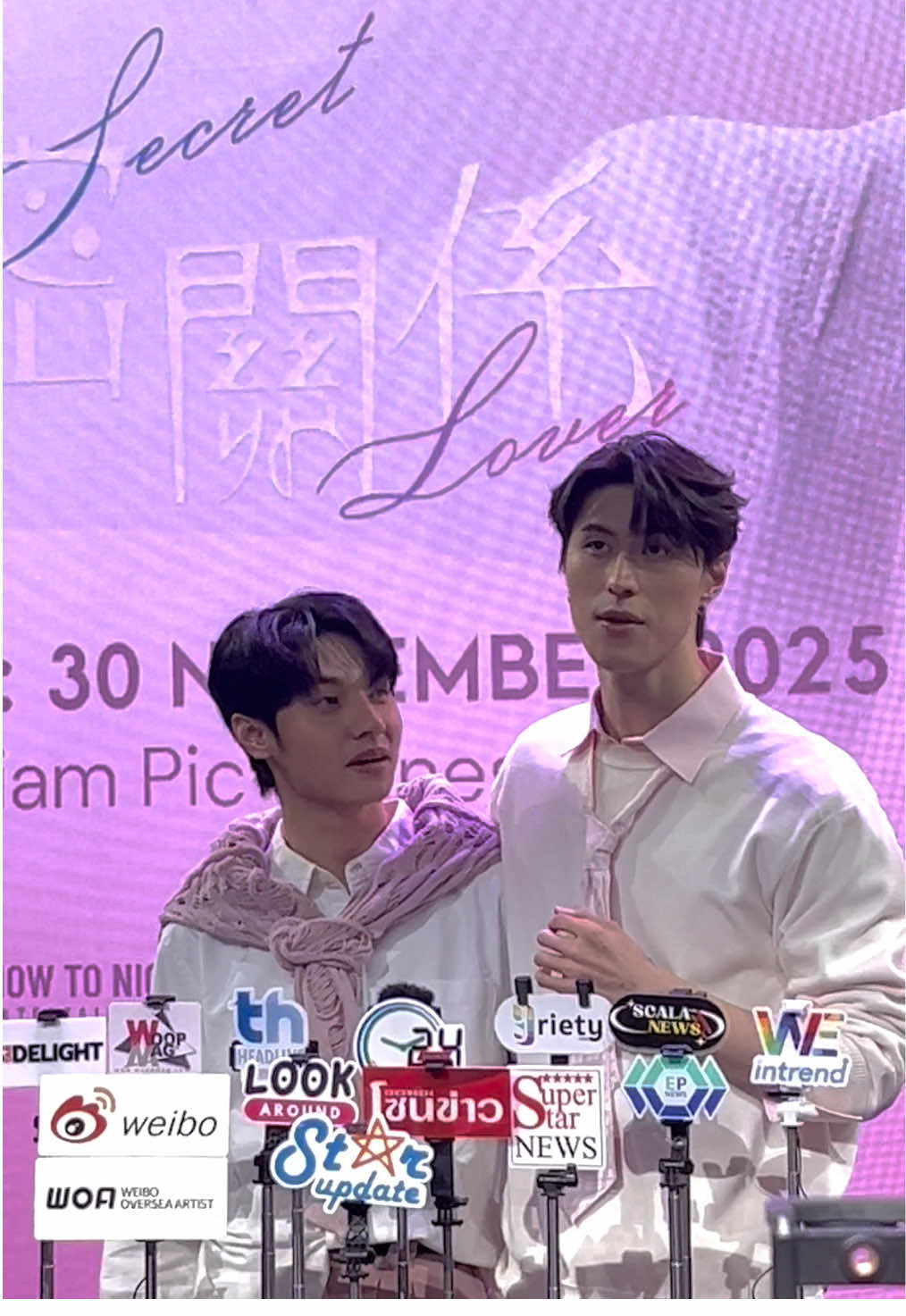 บรรยายกาศงานแถลงข่าว CHANCE & GUNO - ONCE UPON A DREAM  1st fan meeting in Bangkok  2หนุ่มนักแสดงจากซีรีส์ 