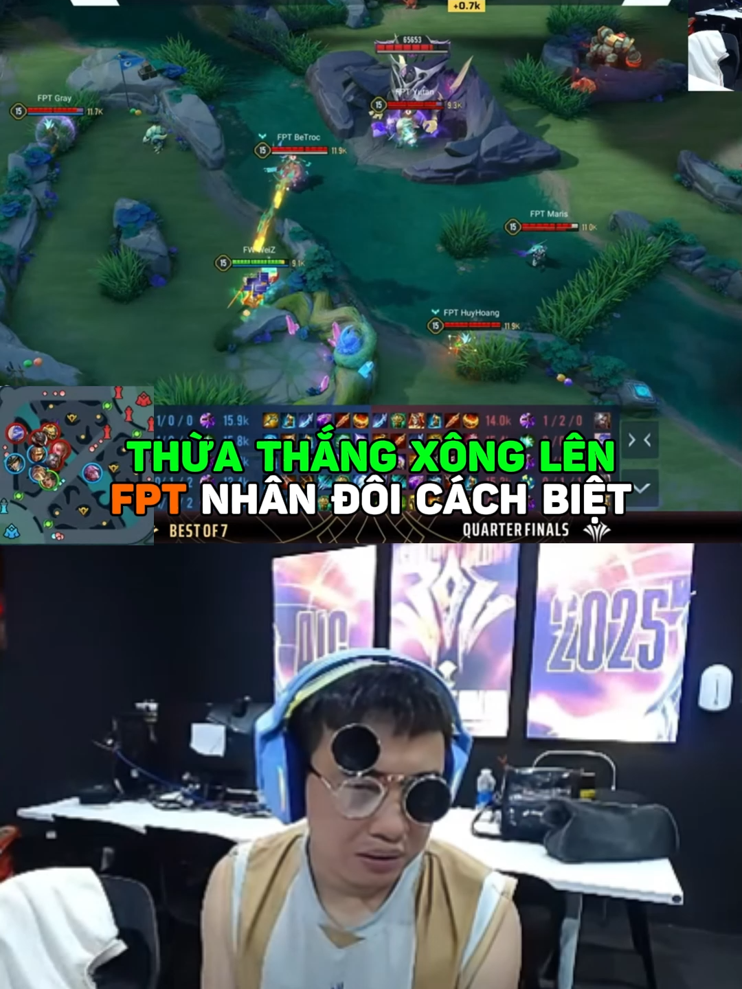 Thừa thắng xông lên! FPT nhân đôi cách biệt 2-0 trước FW! #blvthanhtung #LienQuanMobile #tunghoami #AIC2025