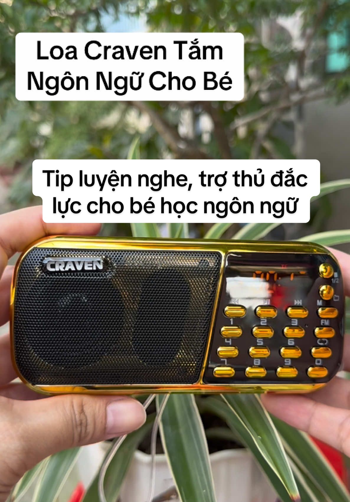 Loa Craven Tắm Ngôn Ngữ Cho Bé 0-10 tuổi #loatamngonngu #luyennghetienganh #luyennoitienganh #loangonngu #loatamngonnguchobe 