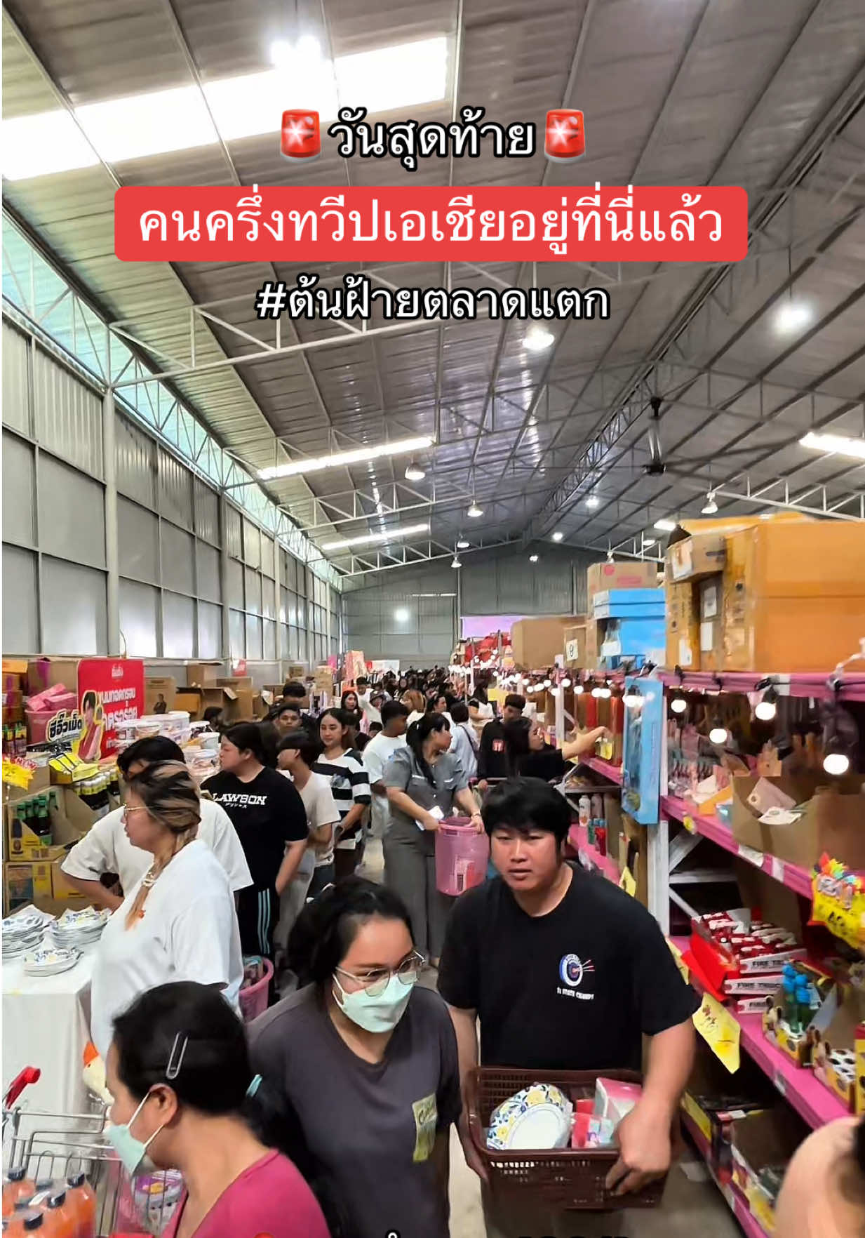วันสุดท้าย คนครึ่งทวีปเอเชียอยู่ที่นี่แล้ว‼️ ใครยังไม่มามาด่วนๆๆๆ🔥#ต้นฝ้ายตลาดแตก 