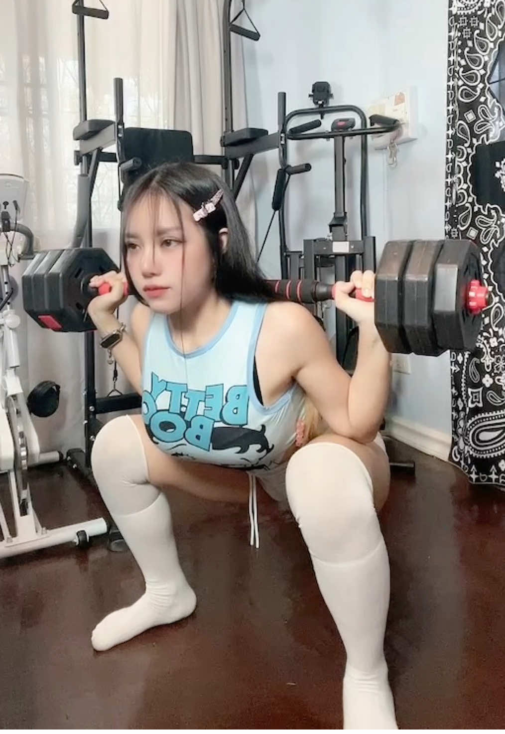 จัดไป 1นาที 30วิ ตึงๆเลย #ออกกําลังกาย #ฟิตหุ่น #ปั้นหุ่นแซ่บ #ดัมเบล #ดัมเบลปรับน้ําหนัก 