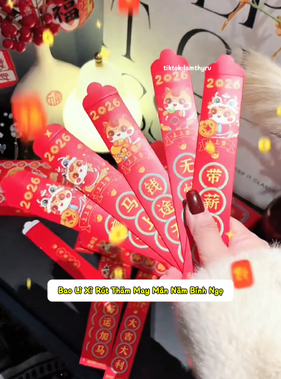 Lì xì bốc thăm may mắn này hay nè #lixitet #baolixi #lamthyrv #tet #viral 