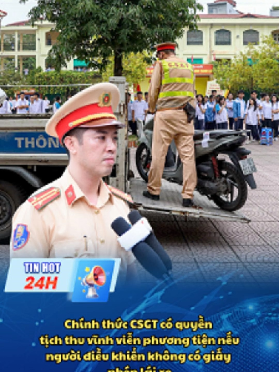 Chính thức CSGT có quyền tịch thu vĩnh viễn phương tiện, nếu người điều khiển không có giấy phép lái xe ! #tintuc #tintuc24h #thoisu #thoisuvtv #tinnong #tinnongtrongngay #tinhot #xuhuong #xuhuongtiktok #news #csgt