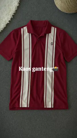 MATSUDA Kaos Polo Shirt Stripe Kerah Katun Sumida Burgundy #polo #poloshirt #kaosmurah #OOTD #foryou 