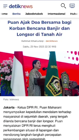 Pray For Sumut dan semoga lekas membaik Indonesia Ku🤲🙏 . . . . . #puanmaharani #dprri #pdiperjuangan #sumut #fypシ゚ 