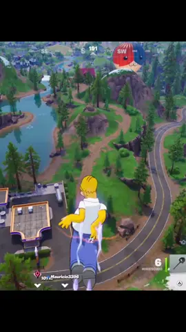 Pero si se alejo?🗿#fortnite #fortnite #homero 
