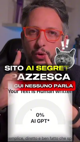 😱Sito AI Utilissimo👇  💬 Commenta “UMANIZZARE” e ti mando link in privato. Sito web segreto per umanizzare l'AI Hai mai sentito parlare di un sito web che può trasformare il testo generato dall'AI in qualcosa di autentico? Ecco Clever AI Humanizer, un servizio gratuito senza pubblicità e senza iscrizione! Ecco come funziona:  prendi un testo generato da ChatGPT, come un saggio sull’origine della terra, e vedrai che viene identificato come 100% AI. Ora, copia quel testo su Clever AI Humanizer, clicca su 