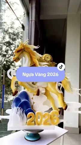 Ngựa vàng 2026#xuhuong2026 #QueVinhdecor #trangtritet #nguacon2026🐴 