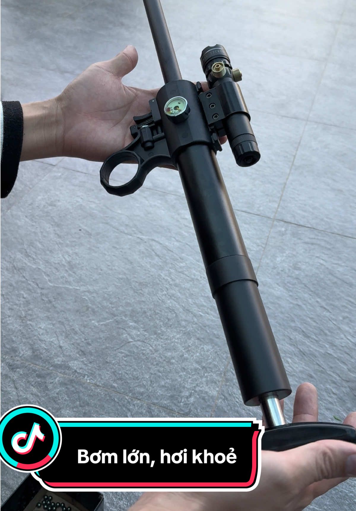 Mẫu bơm lớn, hơi ra cực khoẻ, thông phát nào ăn phát đấy