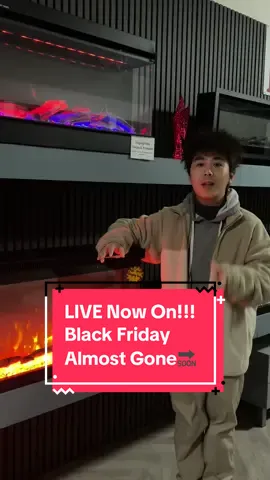 Clocking is ticking 🔜 Don’t miss the Black Friday Sale, we are on Live right here right now ‼️#tiktokmademebuyit #fyp #blackfridaysale #fireplace #vouchers 