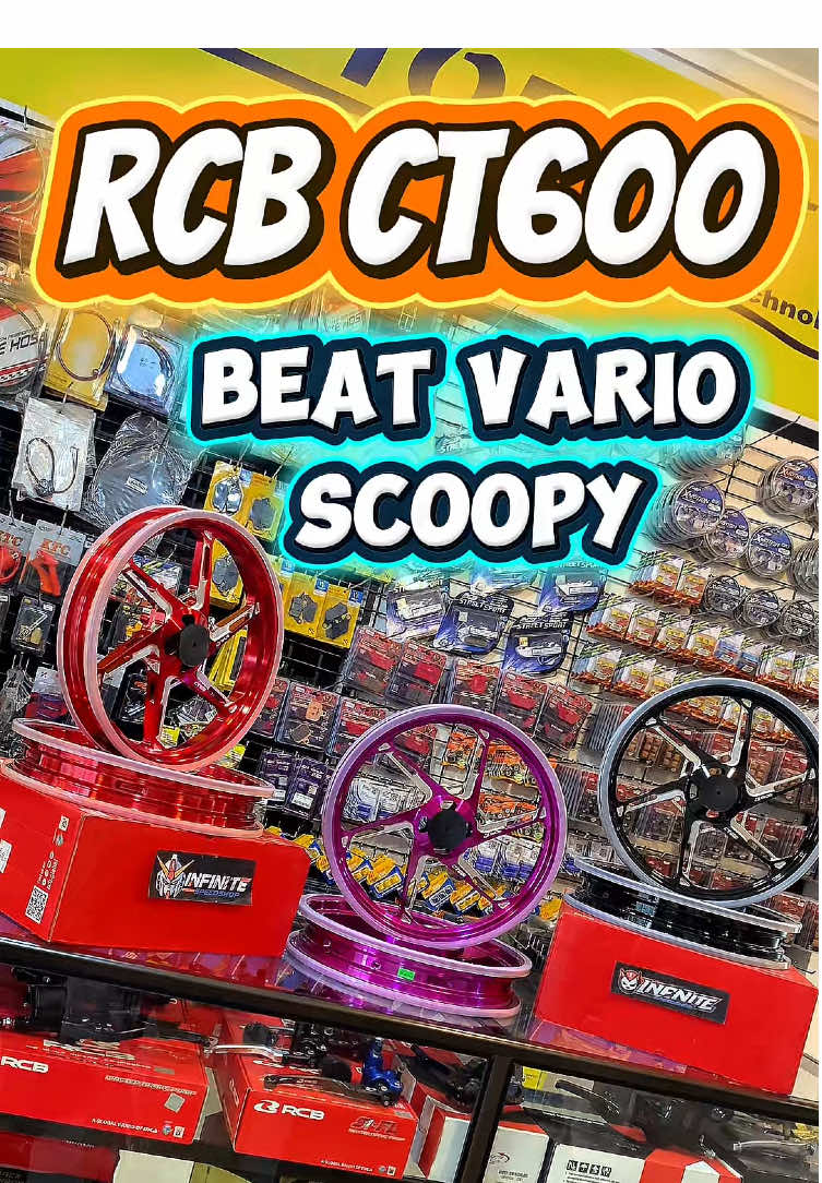 kita readykan velg RCB CT600 BEAT SCOOPY nya ya guysss.... Alamat:  Rantang, Payakumbuhb Barat, Kota Payakumbuh  #infinitespeedshop #fyp #brandafypシ #payakumbuh 