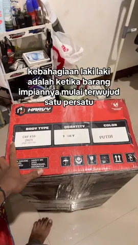 🥹#supermoto #body450fullsetpnpcrf #crfwhiteblue🤍 @Harvymxofficial 