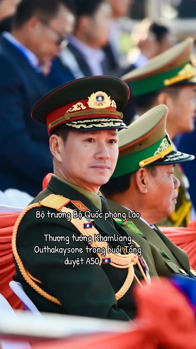 Bộ trưởng Bộ Quốc phòng Lào 🇱🇦  Thượng tướng Khamliang Outhakaysone trong buổi Tổng duyệt A50 #laos #botruongboquocphong #a50 #dieubinh #viral 