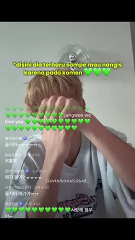 #jungwoo nangis tapi bilangnya lagi pilek😭🥹 trs abis itu dia end live😭😭😭 #nct127 #4u  [translate junquokkaa | X]