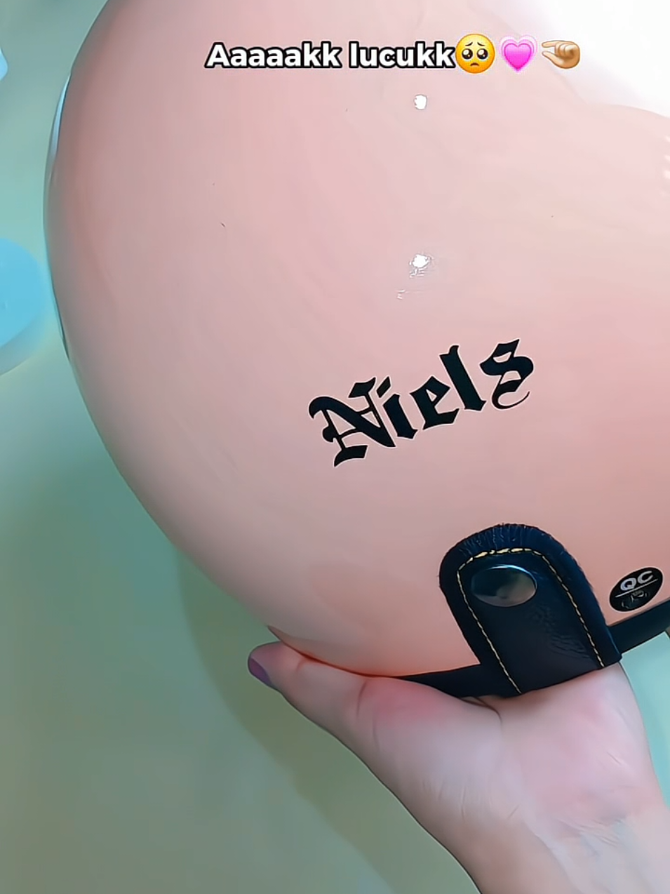 gemushh ma helmnya💗🤏🏻 #helmhijab helm hijab friendly helm hijab retro helm wanita helm bogo hijab