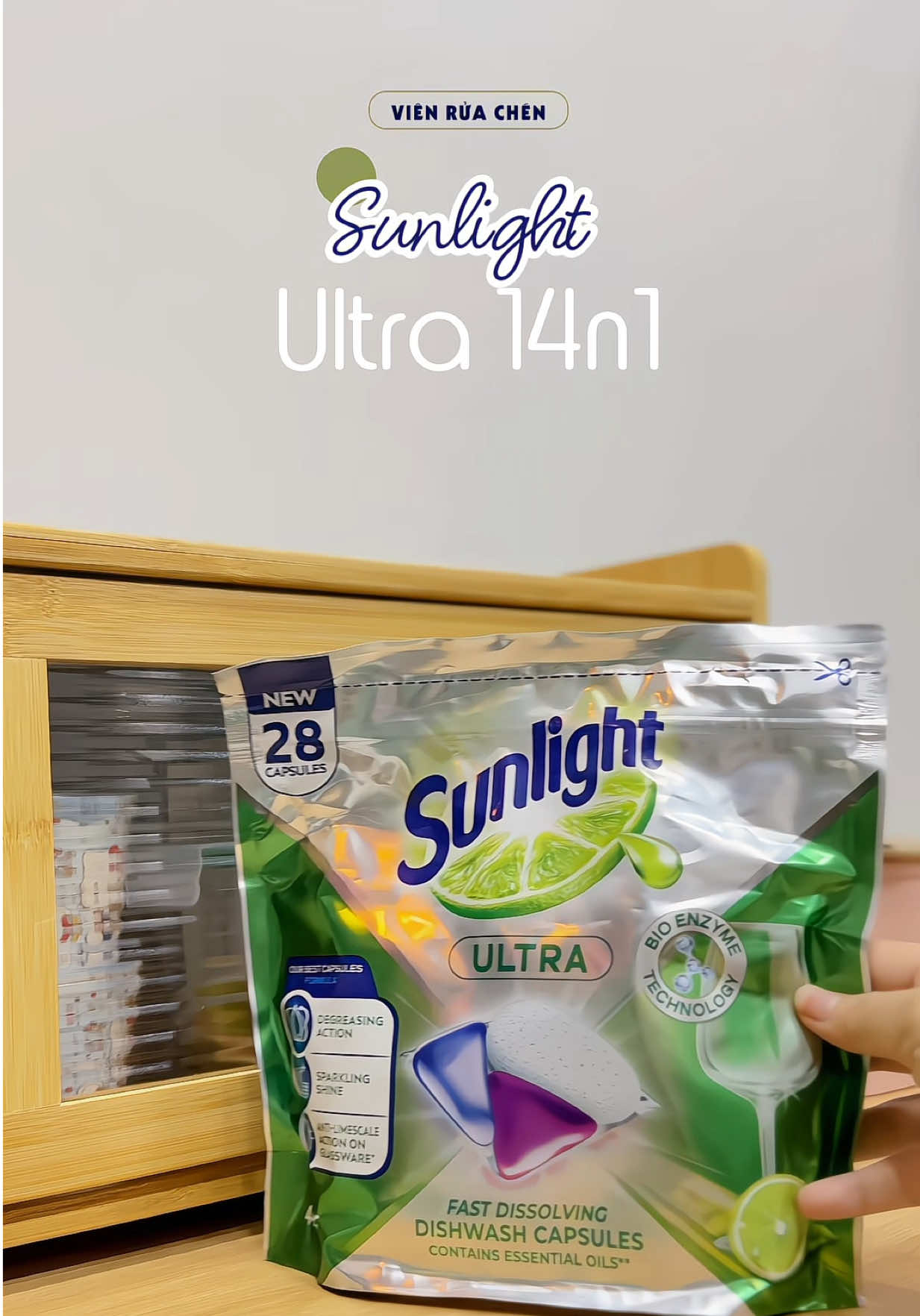 Chân ái cho bác nào dùng máy rửa bát đây rùi #vienruachensunlightultra #sachbonghoanhao #hợptáccùngunilever #embenivaken 