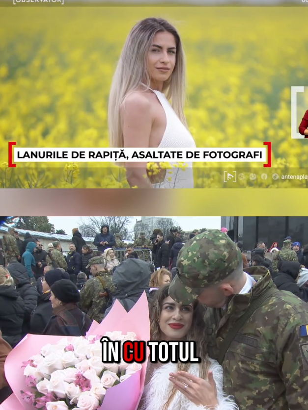 Astăzi, vă prezint o coincidenţă care apare odată la un milion de filmări! O ştiti pe fata care a fost cerută în căsătorie de un militar, zilele trecute în Bucureşti? Cameramanul cu care eram la filmare şi-a amintit că a mai filmat-o pe aceeaşi domnişoară în urmă cu doi ani, la o altă ştire, ceva legat cu fotografiile în lanul de rapiţă.  Sunt şanse mai mari să câştigi la loto decât să se potriveacă acelaşi cameraman, la doi ani distanţă, fix la cererea aceasta în căsătorie, unde viitoarea mireasă este aceeaşi cu modelul din lanul de rapiţă 😊 #storytime #romania #rapita #cerereincasatorie #iubire @Andrei @Observator 