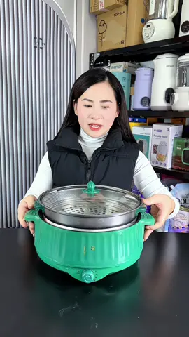 Nồi lẩu điện 2 tầng đa năng, nấu lẩu, hấp, chiên xào#nhungnhacua #noilaudanang #noilau2tang #noidiendanang #xuhuongtiktok 