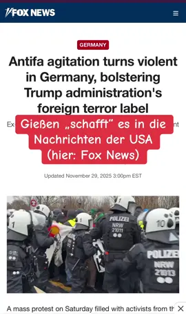 Gießen in US Nachrichten