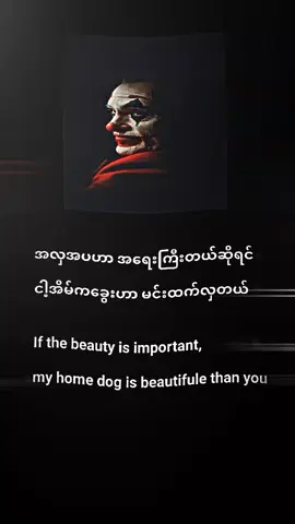 အလှအပက မင်းအတွက် အရေးကြီးရင် ငါ့အိမ်က ခွေးက မင်းထက်လှတယ် #alightmotion_edit  #fypage  #quotes  #ရောက်ချင်တဲ့နေရာရောက်👌 