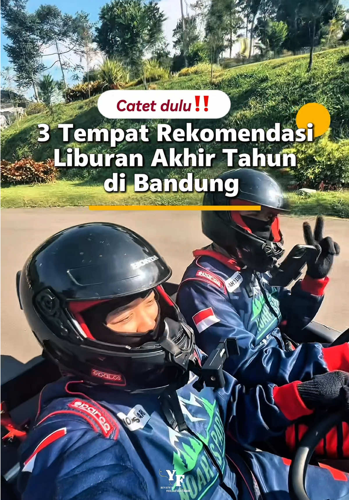 𝗦𝗔𝗩𝗘 𝗮𝗻𝗱 𝗦𝗛𝗔𝗥𝗘‼️ Ini dia 3 𝐓𝐞𝐦𝐩𝐚𝐭 𝐑𝐞𝐤𝐨𝐦𝐞𝐧𝐝𝐚𝐬𝐢 𝐋𝐢𝐛𝐮𝐫𝐚𝐧 kalau ke Bandung 🤩 Wajib banget share ke keluarga atau teman yang mau kamu ajak liburan🤗💞 Jangan lupa, staycationnya di @RedDoorz Indonesia, biar nyaman tapi tetep hemat apalagi bookingnya pake kode 