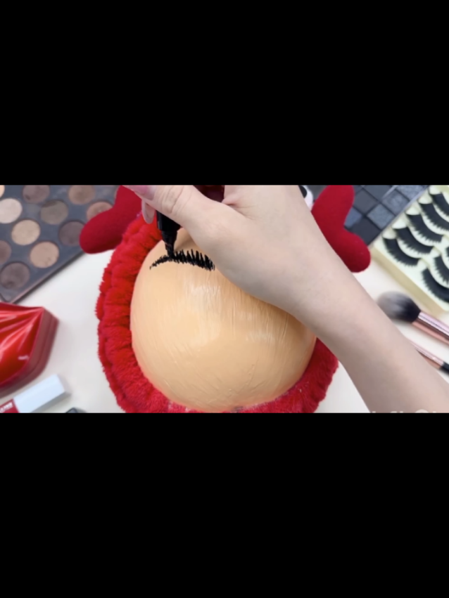 Asmr watermelon makeup, makeup on watermelon,#unitedstates #america #Usa #halloweenmakeup #watermelonmakeup 