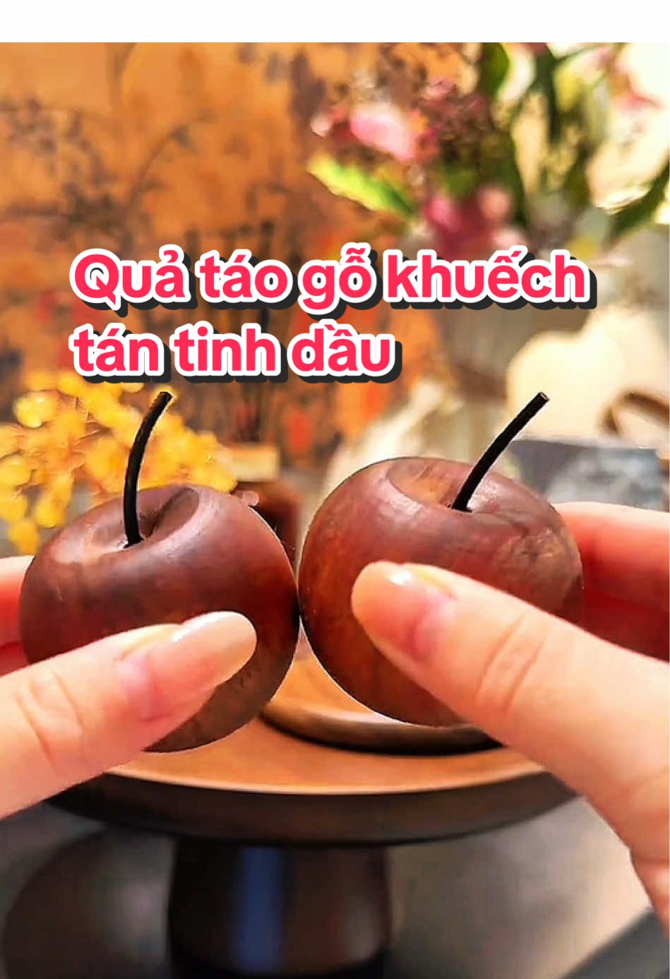 Táo gỗ khuếch tán tinh dầu thơm phòng #gokhuechtantinhdau #gokhuechtan #maykhuechtantinhdau #giadungphongngu 