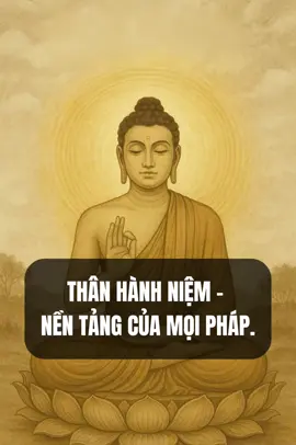 Thân Hành Niệm - Cánh cửa đi thẳng vào bình an.                                                                                                                                               NAM MÔ BỔN SƯ THÍCH CA MÂU NI PHẬT 🙏🏻.                                                                                                                                 #nguoitruyenphap #loiphatday #phatphap #songtinhthuc 