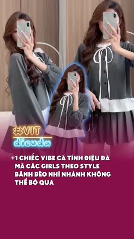 Style bánh bèo nhí nhảnh #outfit #fyp #vitdieuda #OOTD #reviewquanao  