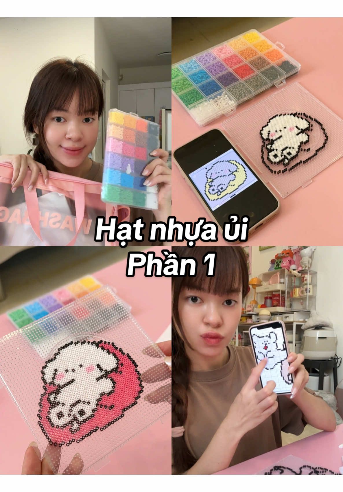 Tự tin dấn thân vào bộ môn hạt nhựa ủi và cái kết 🥹 #xuhuong #decor #fyp #viral #DIY 