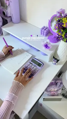 purple gradientt desktop calculator 🧸☁️💜 #purplecalculator #calculator #calculatorforstore #karsoncalculator 