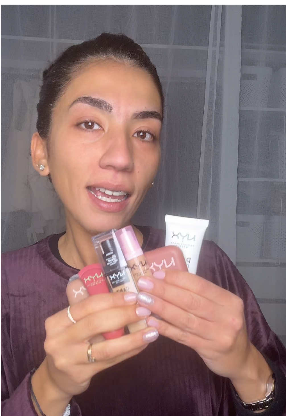 Full face @NYX Professional Makeup @NYX COSMETICS FRANCE #nyx #fullface #makeup #holidayseason #fypシ゚viral🖤tiktok 