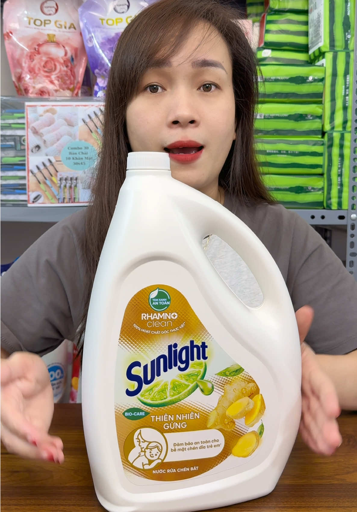 Nước rửa chén Sunlight thực vật Bio-care 3.5kg chỉ 125K miễn ship #khoagiadung246 #xuhuong #nuocruachensunlight #hoptaccungunilever #CleanTok 