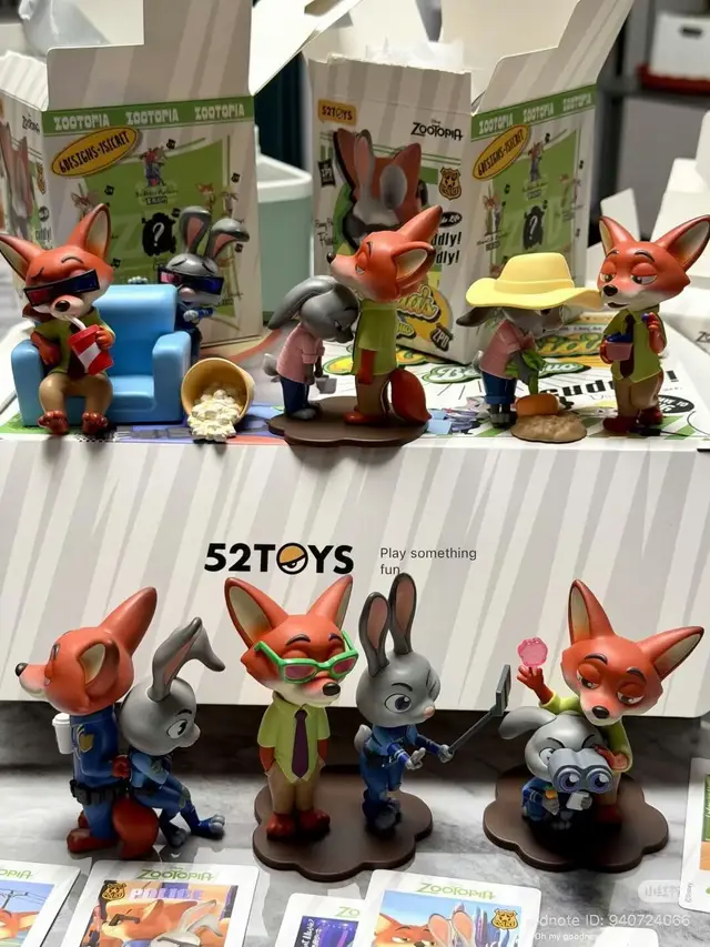 52TOYS làm quá xịn xò rồi cả nhà ơi! Chi tiết mô phỏng 6 khoảnh khắc siêu dễ thương của Cặp Đôi Cảnh Sát Judy Hopps và Nick Wilde. ✨ Phiên bản: Zootopia's Best Duo - 6 Designs + 1 Secret ✨ Chất liệu: PVC cao cấp, màu sắc nét. ✨ Mua lẻ Random hoặc mua Full Set 6 Hộp (Tăng cơ hội trúng Secret 1/96!) #Zootopia #JudyHopps #NickWilde #52TOYS #BlindBox    