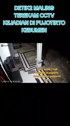 #DETIK DETIK MALING TEREKAM CCTV WARGA PUJOTIRTO
