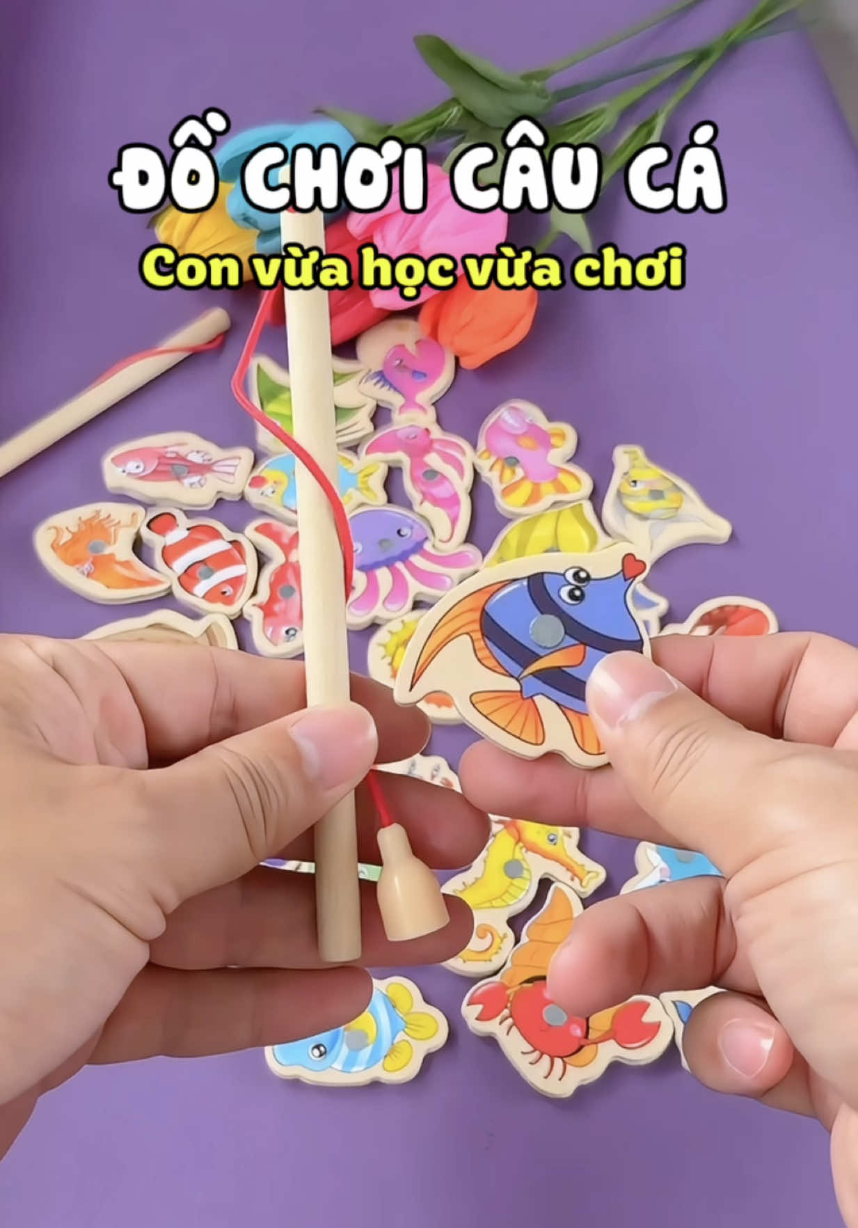 Nhờ cái bộ đồ chơi câu cá này con chơi được cả tiếng mình rảnh tay làm việc nhà nè #mevabe #dochoitreem #dochoicauca #caucagiaitri #methamriviu 