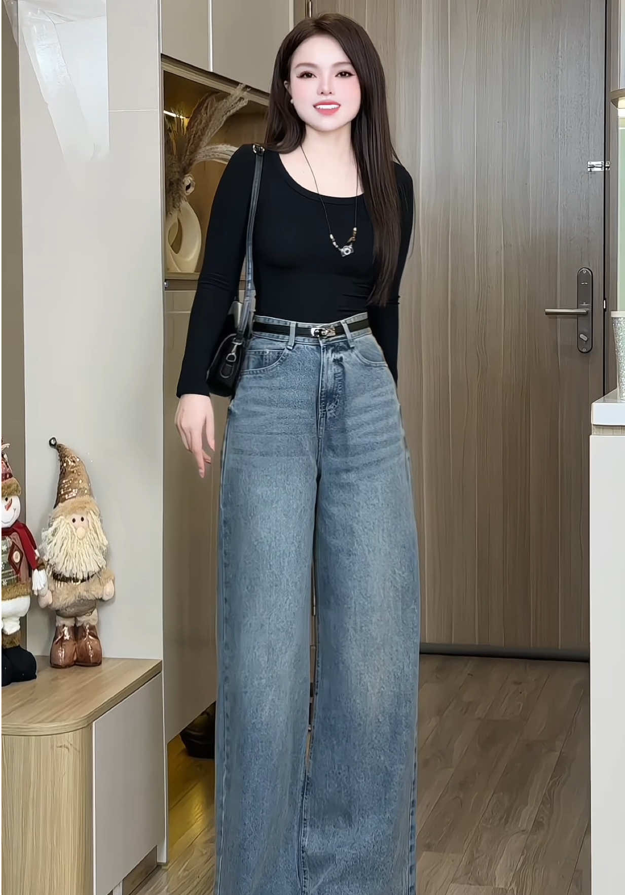 Quần jean suông màu  đẹp mê mặc thoải mái lắm luôn, tôn dáng chân dài miên man. Mặc là mê  #quanjean #quanjeannu  #quanjeanongrong #quanjeanongsuong #quanjeansuong 