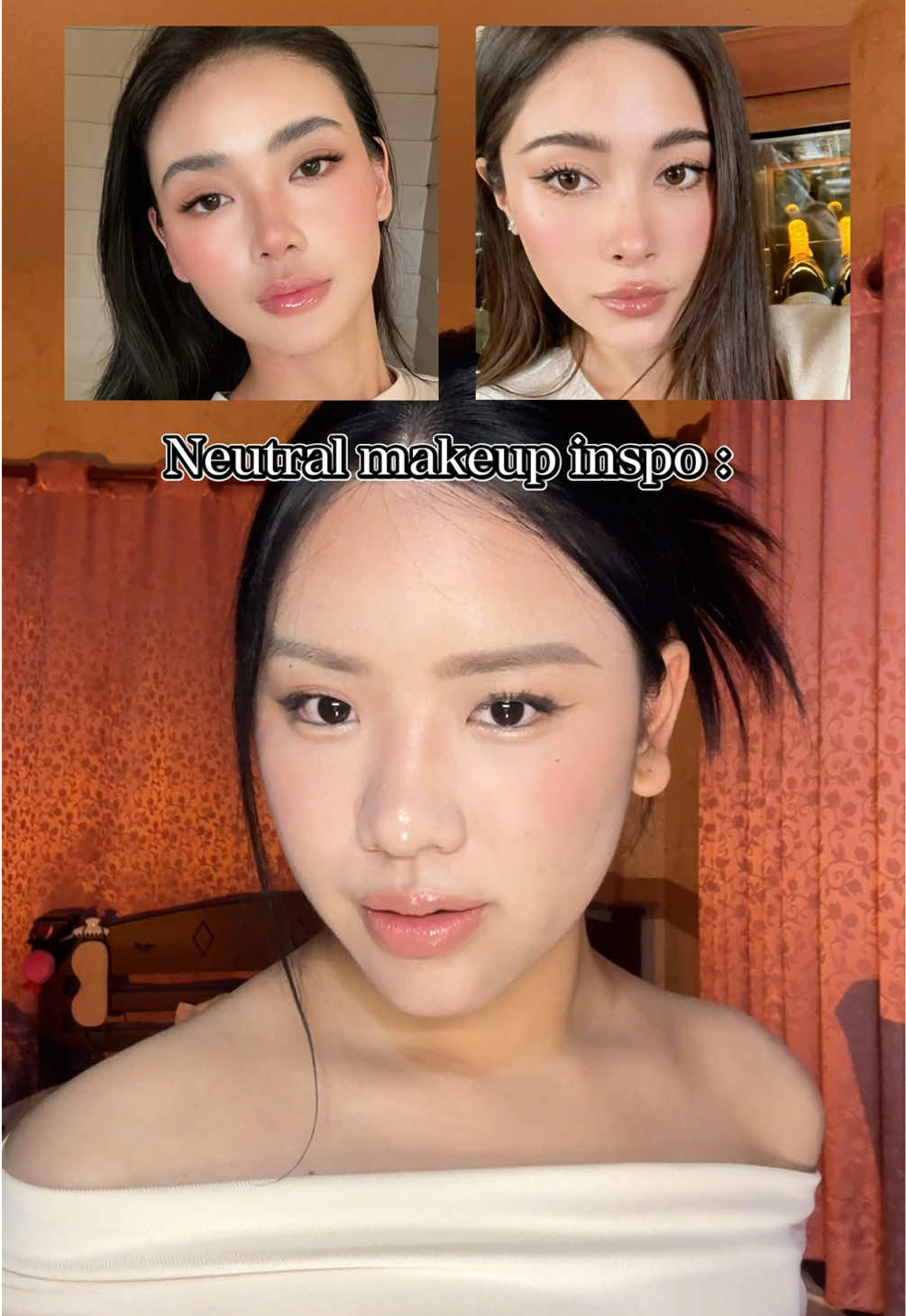 Neutral makeup inspo #neutralmakeup #makeuptutorial #makeupinspo #fyp 