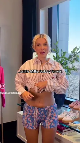 she is so beautiful 💜 so shame for Jenna and Ariana they’re so beautiful too #milliebobbybrown #florencebymillsfashion #strangerthings #strangerthings5 #millieons 