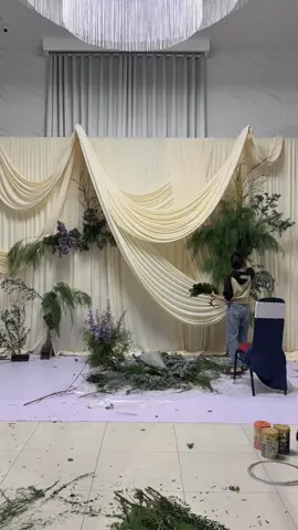 Backdrop hoàn thiện trong vòng 2 tiếng kịp bàn giao cho khách ạaa  #backdropdecoration #xuhuong #tiktok #backdropvailua