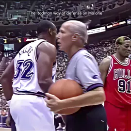 The Rodman way of defense on Malone#NBA #basketball #fyp 