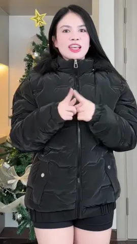 Áo khoác phao nam mũ lông