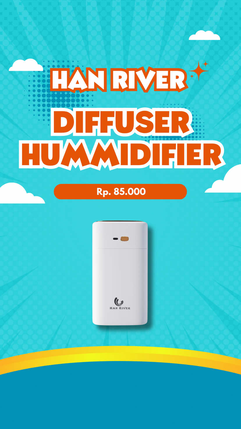 Say no to ruangan bau apek kalau punya diffuser pengharum ruangan kapasitas besar ini!!! #diffuser #hummidifier #hanriver #hanrivertiktok #fyp 