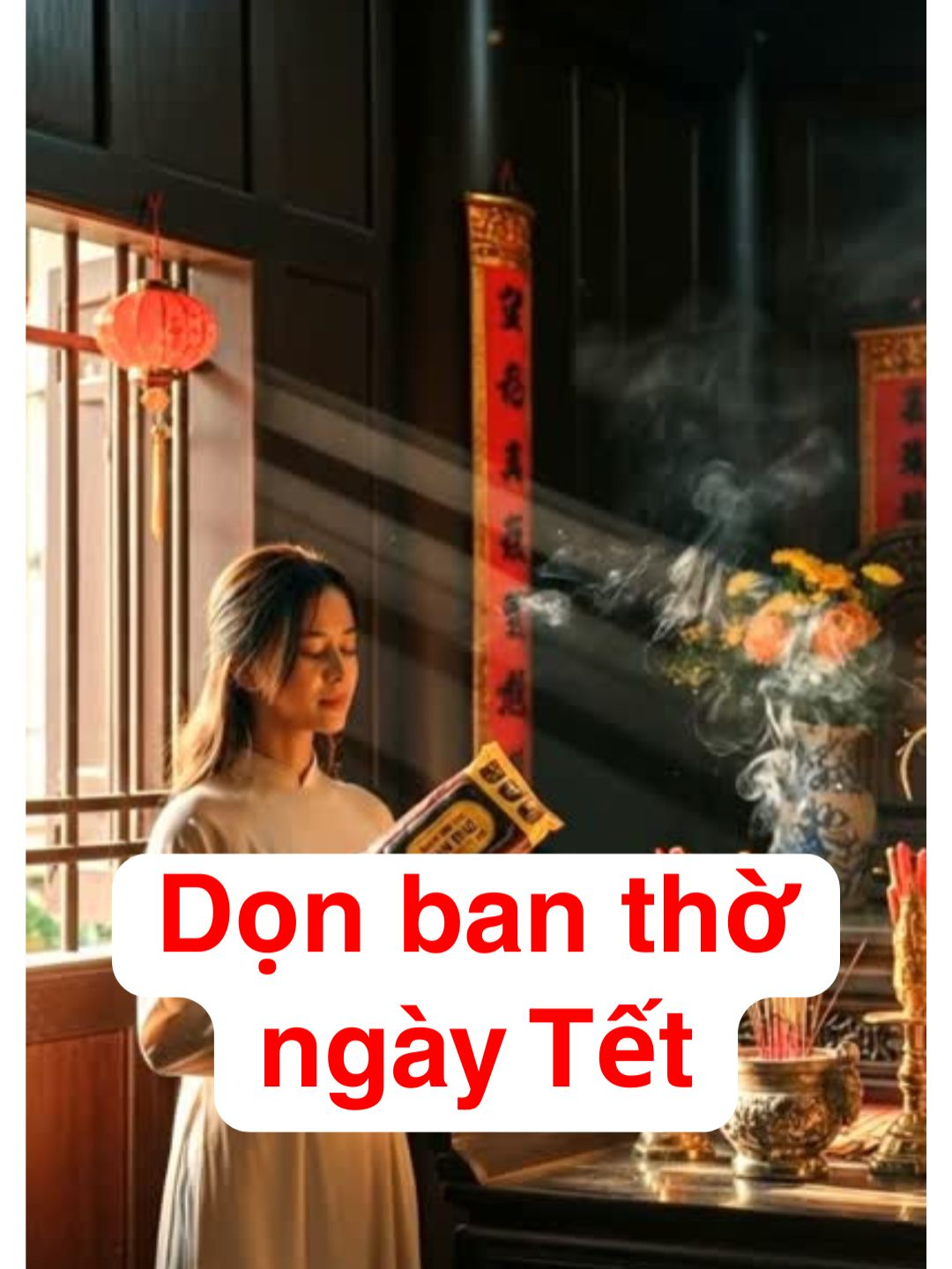 Có những việc ngày Tết không gọi là vất vả, mà gọi là chăm chút. Mùi hương trầm, chút nắng xiên, thấy lòng mình nhẹ bẫng... Tết đã thực sự về rồi. 🏮✨ Chúc mọi người một mùa Tết an yên. #Tet2026 #TetNguyenDan #ChucMungNamMoi #Xuan2026 #DonNhaDonTet #BanThoGiaTien #TamLinh #PhongThuy #BaoSaiBanTho #VanHoaViet #BinhYen #VeNhaAnTet #Nostalgia