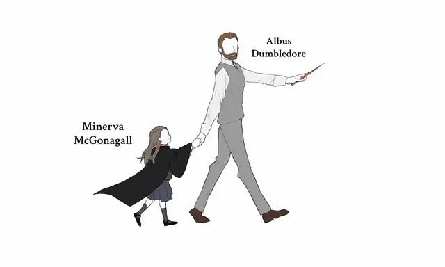 Art by: umbrella38317 on X(twitter) #severussnape #dumbledore #mcgonagall #harrypotter #marauders 