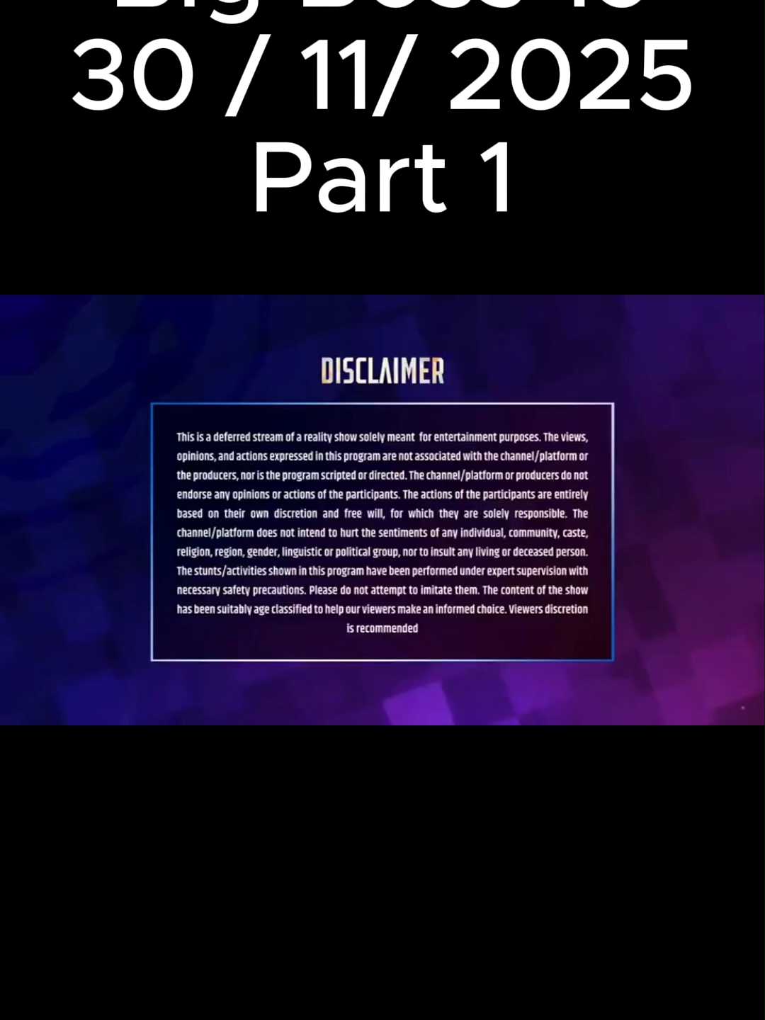 Bigg Boss 19 Today episode Part 1 #biggboss19 #salmankhan #biggboss #viral #fyp #tiktokviral#tiktokviralvideo